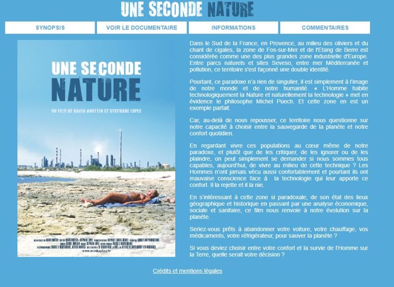 "Une Seconde Nature", film de David Bouttin et Stéphane Lopez